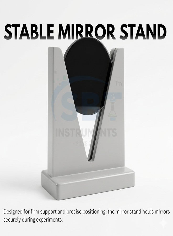SBT INSTRUMENTS SBT Optical Physics Experiment Kit - Glass Prism, Lenses, Slab & Mirrors Set for Light Refraction, Reflection & Science Experiments STEM Science Lab Equipment (Set of 7) - Image 4