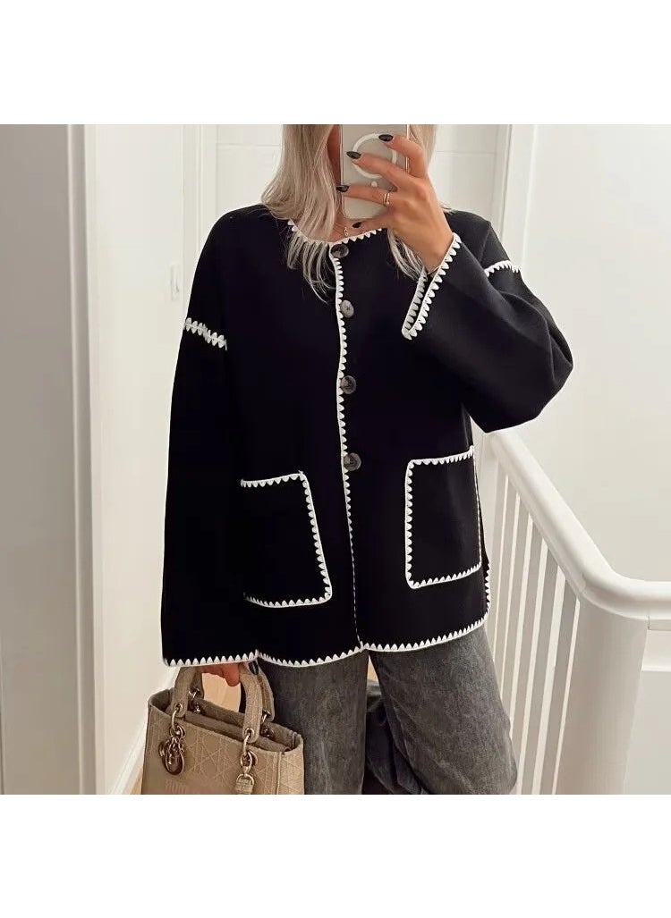 Generic - ZUR Style Woolen Coat Autumn/Winter Loose Fit Comfort Casual Chic Brown - Image 1