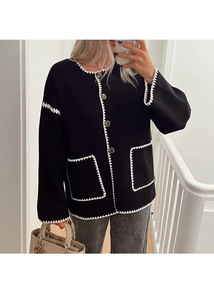 Generic - ZUR Style Woolen Coat Autumn/Winter Loose Fit Comfort Casual Chic Brown - Image 1