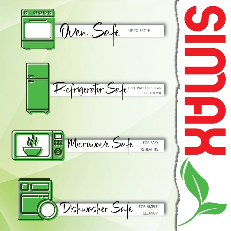 SIMAX Glassware Classic 1.5 Quart Loaf Dish, Glass Loaf Pan, Heat, Cold and Shock-Proof Borosilicate Glass, Made in Europe, Dishwasher Safe, 11” x 4.8” x 3” - Image 5