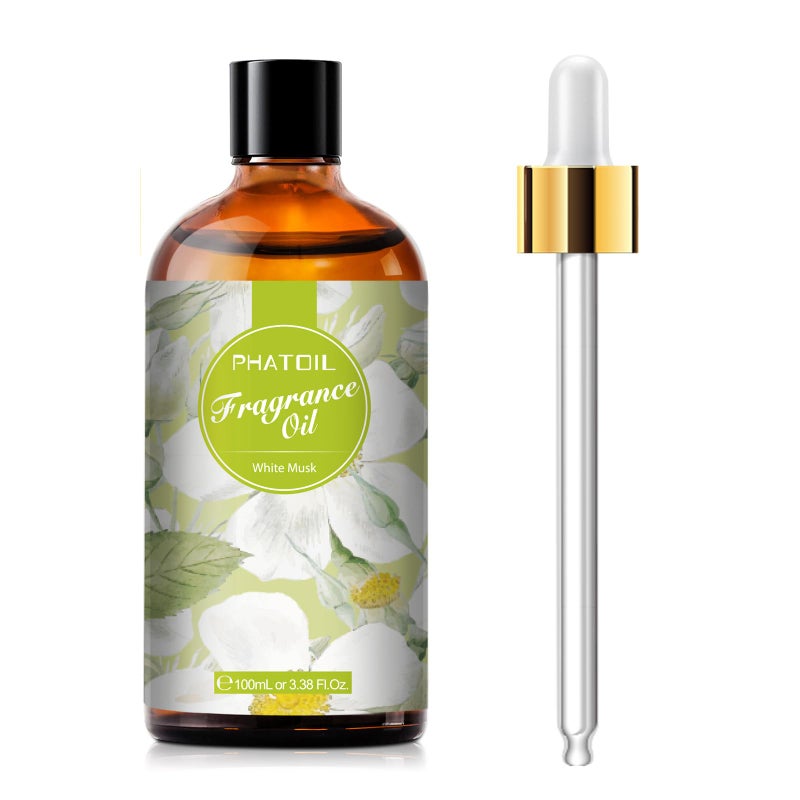 PHATOIL 3.38FL.OZ White Musk Fragrance Oils for Aromatherapy, Essential Oils for Diffusers for Home, Perfect for Diffuser, DIY Candle and Soap Making, DIY Scented Products - 100ml - Image 1