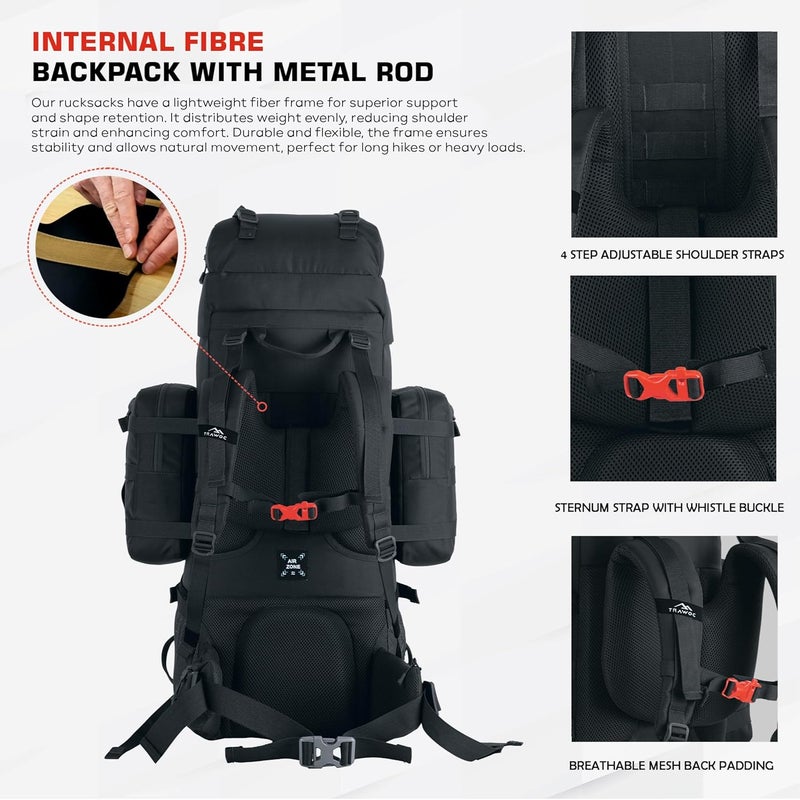 TRAWOC THUNDERSTORM 90L Internal Frame Rucksack - Image 3