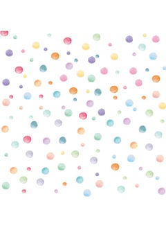 BPA 123 Pieces S Watercolor Polka Dots Wall Stickers Colorful Round Wall Decal Peel And Stick Rainbow Wall Stickers Multicolor Circle Window Clings Decoration For Nursery Kids Bedroom Classroom Wall Decor  - Image 5