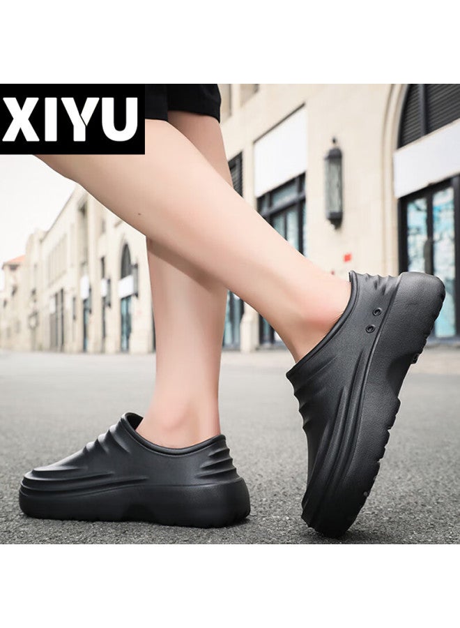 Xiyu Professional Chef Shoes, Non-slip Waterproof Kitchen Shoes, Rain Boots, Rubber Shoes, Black, 2XL (44-45) - Image 2
