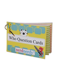 nerdnerdy NerdNerdy WHO Questions/Reserach Backed/Speech Therapy Material/Autism Toy for Speech Development/Helps in receptive Language/Language & Communication/Sensory Integration.  - Image 2