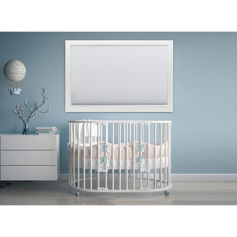 Redi Shade No Tools Easy Lift Trim-at-Home Cordless Cellular Blackout Fabric Shade White, 36" W x 64" L, (Fits windows 19"- 36") - Image 3