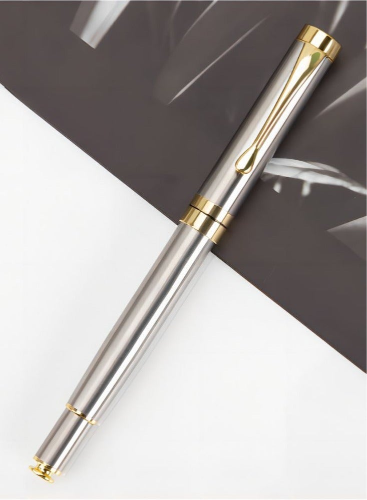 Generic Business signature pen ballpoint pen Silver  - Image 2