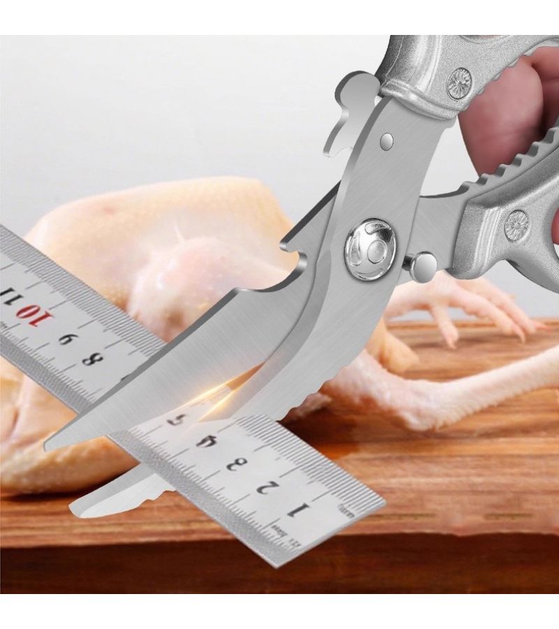 Multi Purpose Kitchen Shears Poultry Bone Scissors Sharp High Strength for Home Restaurant BBQ Smooth Cutting Meat - Image 5
