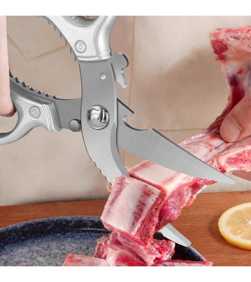 Multi Purpose Kitchen Shears Poultry Bone Scissors Sharp High Strength for Home Restaurant BBQ Smooth Cutting Meat - Image 2