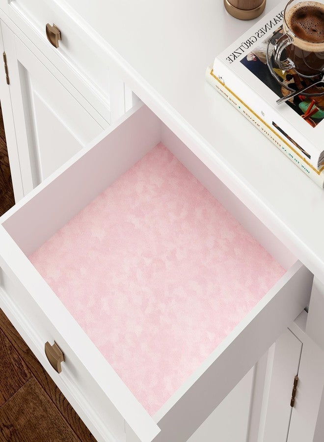 Decotalk Pink Velvet Wallpaper Peel and Stick Velvet Wallpaper Adhesive Felt Fabric Wallpaper Light Pink Felt Sheet for Crafts 15.7x120 Inch Pink Flocked Wall Paper Soft Velvet Contact Paper Pink - Image 3