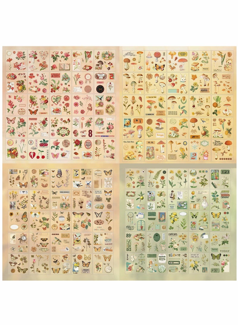 Y&D Scrapbook Vintage Plants Flower Sticker Set, for Laptop Scrapbooking, Journal Planner Card Making, Dairy Decoration - Image 4