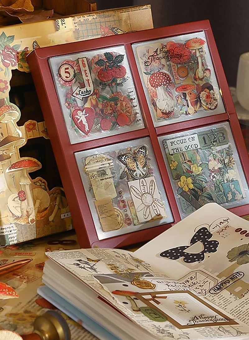 Y&D Scrapbook Vintage Plants Flower Sticker Set, for Laptop Scrapbooking, Journal Planner Card Making, Dairy Decoration - Image 3