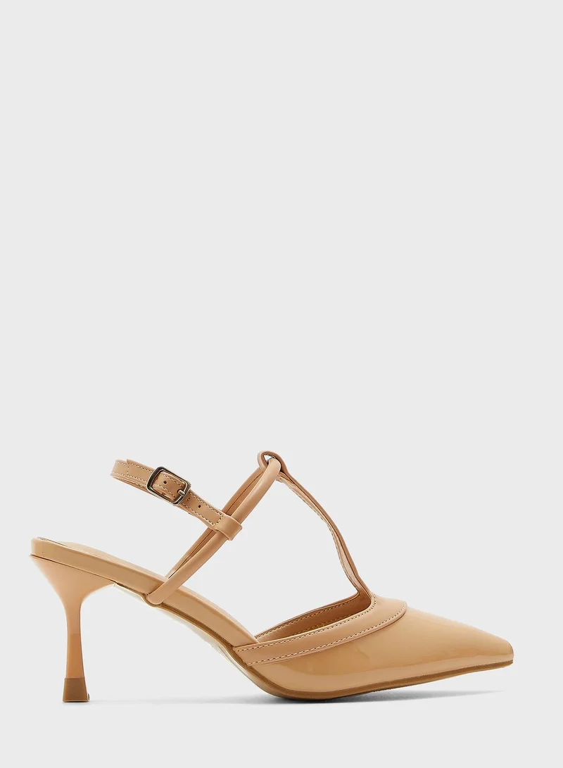 ELLA T-Bar Strap Pointed Pump