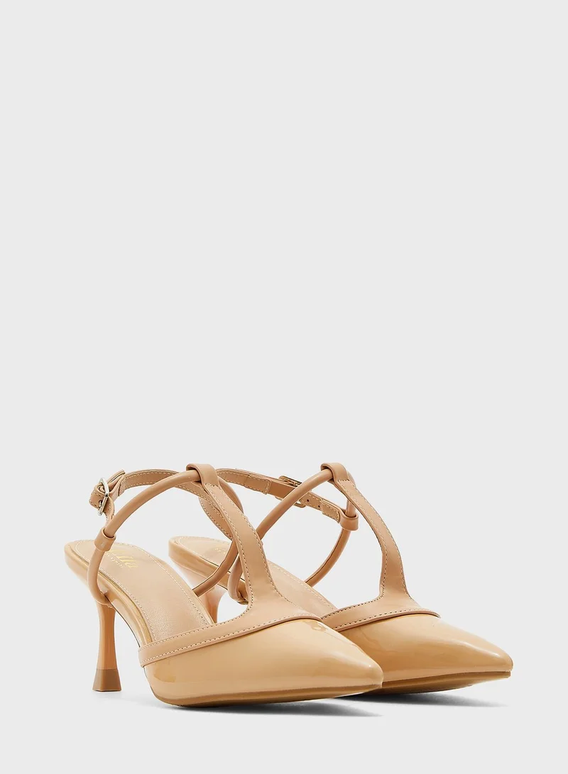 ELLA T-Bar Strap Pointed Pump