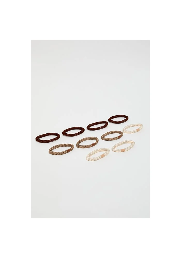 10 Pack Ponytail Hairbands