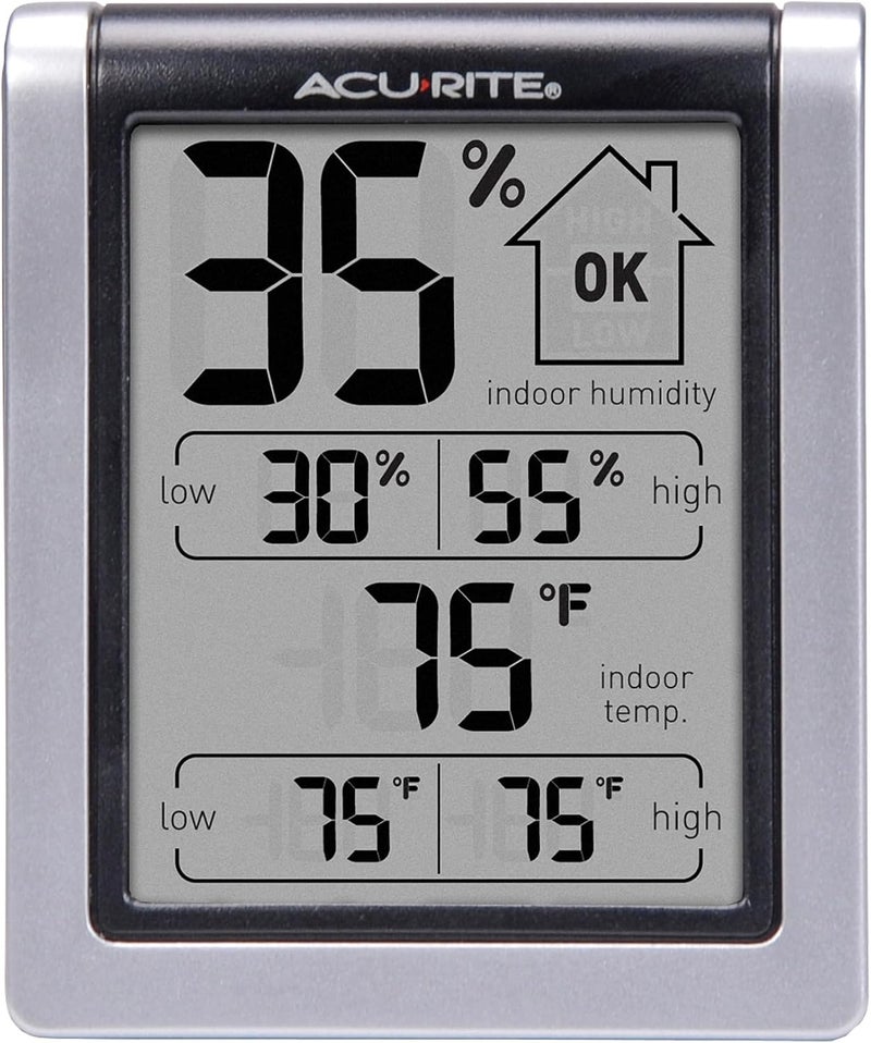 Acurite Wireless Digital Indoor Thermometer and Hygrometer Monitor for Inside Temperature and Humidity Measurements (00613) - Image 1