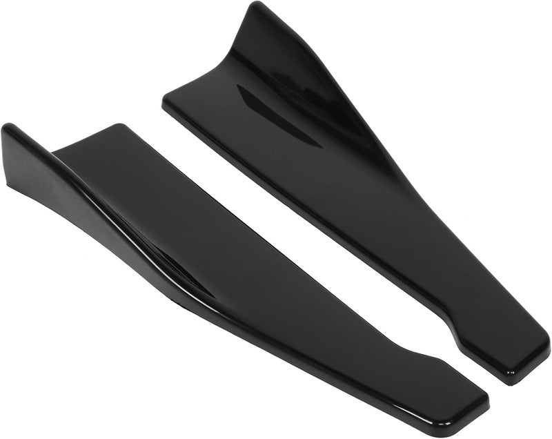 Car Rear Bumper Splitter Lip Protector Universal Glossy Black 2PCS 48cm Aerodynamic Rear Bumper Diffuser for Sedan SUV Truck - Image 3