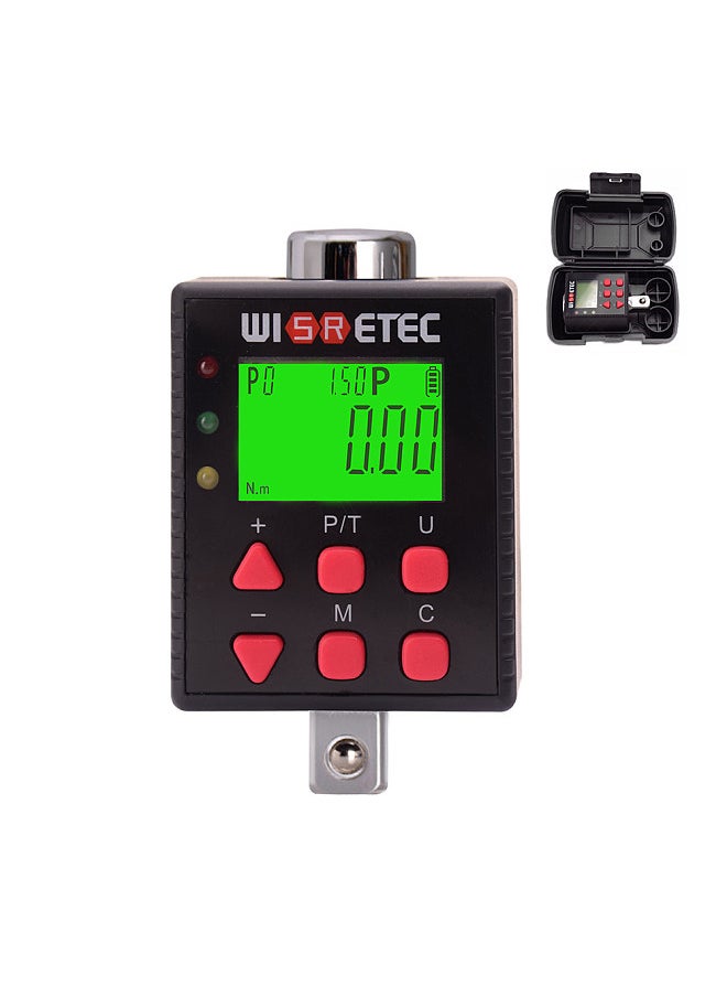 Generic Digital Torque Meter Digital Backlight Display Wrench Torque Tester Two Working Modes Adjustable Five Units Switchable with Buzzer and LED Indicator Light Function  - Image 1
