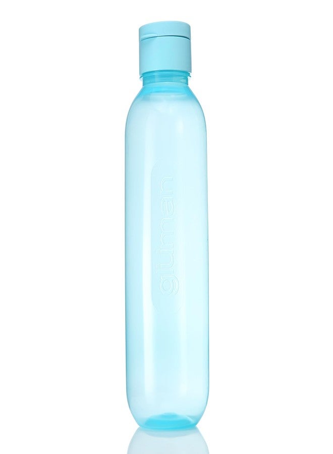 Gluman Plastic Spout-Lid Water Bottle Set of 3 | Anti Bacterial | 100% Food Grade | Dishwasher Safe | Freezer Safe | Recyclable (1100 ml Bottle) (Sky Blue) - Image 4