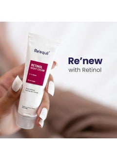 RE' EQUIL Re'Equil 01% Retinol Night Cream ; Repairs Wrinkles & Fine Lines ; Improves Skin Firmness ; Beginner Friendly ; All Skin Types ; 30G  - Image 3