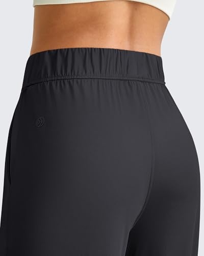 G4Free Women Pants Casual Wide Leg Yoga Work Pants with Pockets High Waist Dress Pants Business Office Trousers Slacks (Black,XL,Regular) - Image 4