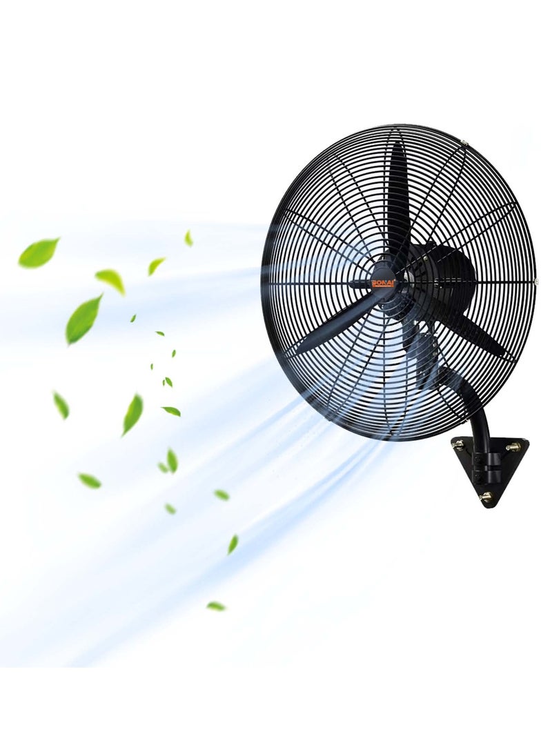 BONAI 26 inch Wall Fan with 230W, Metal body,145m/min airflow,220-240V Perfect for Bedrooms,Homes , Workspaces,factories, garages, warehouses and more -HK-ST-65  - Image 1