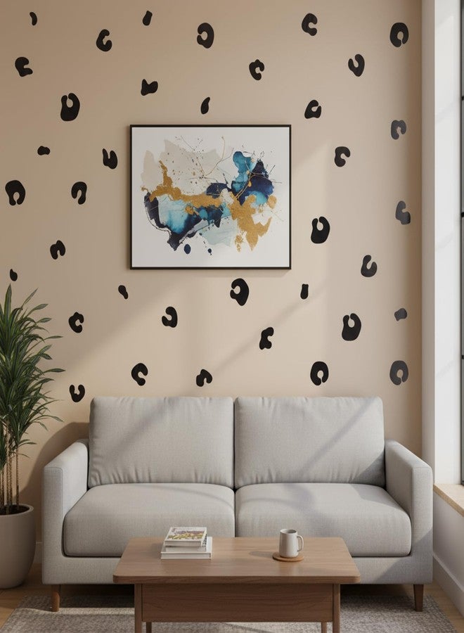 Gtziqa 360 PCS Black Leopard Print Stickers, Cheetah Print Stickers Removable Vinyl Decal Leopard Pattern Wall Sticker Animal Prints Irregular Dots Cheetah Sticker Wallpaper for Bedroom Car Laptop Art Decor - Image 4