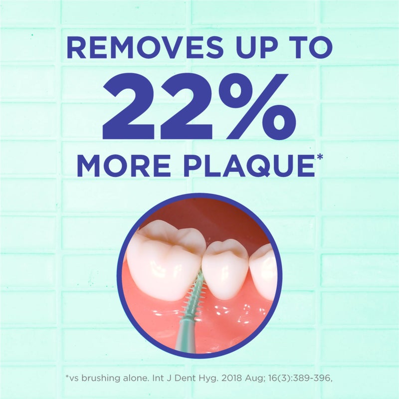 Gum أداة تنظيف الأسنان المتقدمة من جوم، سهلة الاستخدام لتنظيف الأسنان، فرش بين الأسنان القابلة للتخلص منها مع علبة حمل مريحة، موصى بها من قبل أطباء الأسنان، 90 قطعة - Image 2