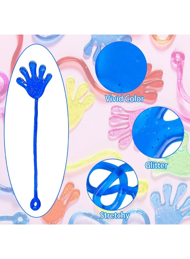 12PCS Sticky Hands, Stretchy Sticky Hand Toy Set, Sensory Stress Relief Creativity Stretch Fun Toys for Kids Birthday Party Favors, Classroom Rewards, Play Activities and Fostering Children's Creative(Random Color) - Image 5