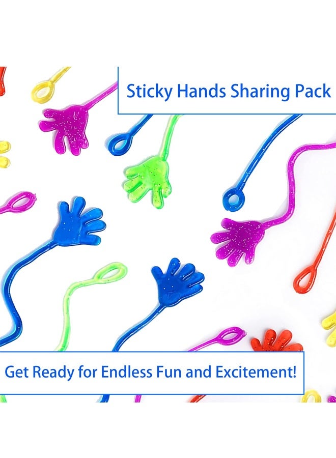 12PCS Sticky Hands, Stretchy Sticky Hand Toy Set, Sensory Stress Relief Creativity Stretch Fun Toys for Kids Birthday Party Favors, Classroom Rewards, Play Activities and Fostering Children's Creative(Random Color) - Image 3