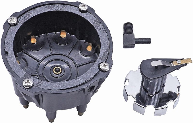 BOLEWIN مجموعة غطاء الموزع ودوار الإشعال 805759Q3 متوافقة مع محركات V-8 سعة 5.0L، 5.7L، 7.4L، 8.2L المعدلة للعمل في بيئات قاسية، ومزودة بأنظمة إشعال من نوع Thunderbolt IV وV HEI: 805759T3، 805759T1، 805759A5، رقم المنتج: 18-5273 - Image 4