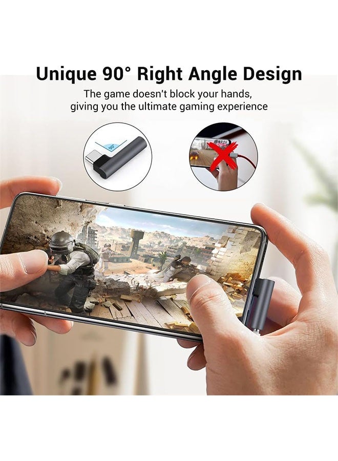 USB C إلى 3.5 ملم صوتي سماعة الرأس جاك محول ، نوع C سماعة الرأس مقسمة التوصيل ، سماعة الرأس ستيريو ميكروفون هاي فاي زاوية مستقيمة متوافقة مع آيفون 17/16/15 سلسلة ، آيباد ميني / برو / الهواء ، سامسونج ، هواوي ، شياومي - Image 2