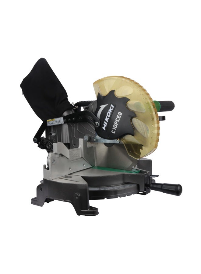 Hikoki منشار ميتري منزلق مركب هيكوك 12" (305 مم)، 1520 واط، نظام مؤشر ليزر، زاوية مزدوجة، قطع دقيق للخشب والمعادن، طراز C12RSH2WA – تصميم ثقيل 27 كجم - Image 2