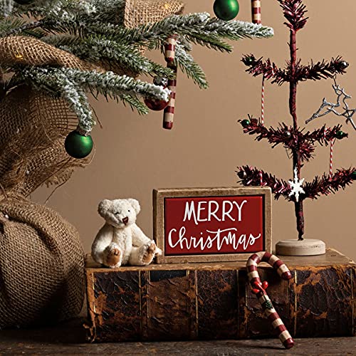 Primitives by Kathy Merry Christmas Mini Holiday Home Dcor Sign pair with other signs from our Christmas Mini Sign Collection - Image 3