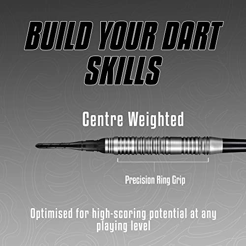 Shot! Darts Soft Tip TOA, 70% Tungsten Barrels, Center Weighted, Pro Throwing Darts for Maximum Aerodynamics Handcrafted Professional Dart Set and Flights Made in New Zealand, Plastic Tip Bar Darts - Image 4