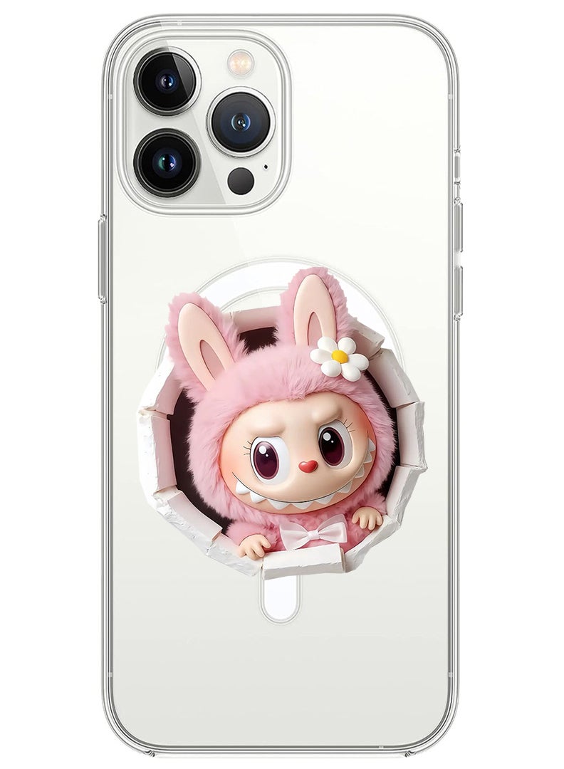 Theodor Magnetic Case for Apple iPhone 13 Pro Compatible with MagSafe Wireless Charging, Shockproof Phone Bumper Cover Labubu (9) - Image 1