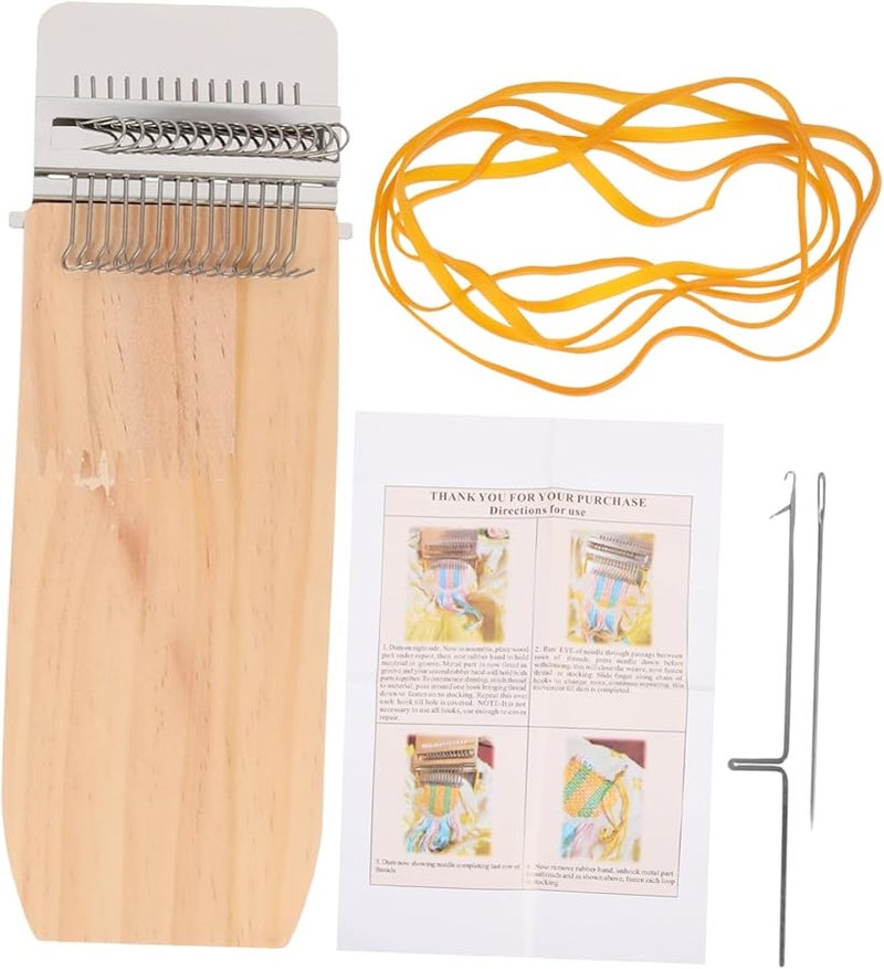 Assorted Color Portable Weaving Darning Tool Set For Mending Jeans And Clothes Knitting Accessory - Image 2