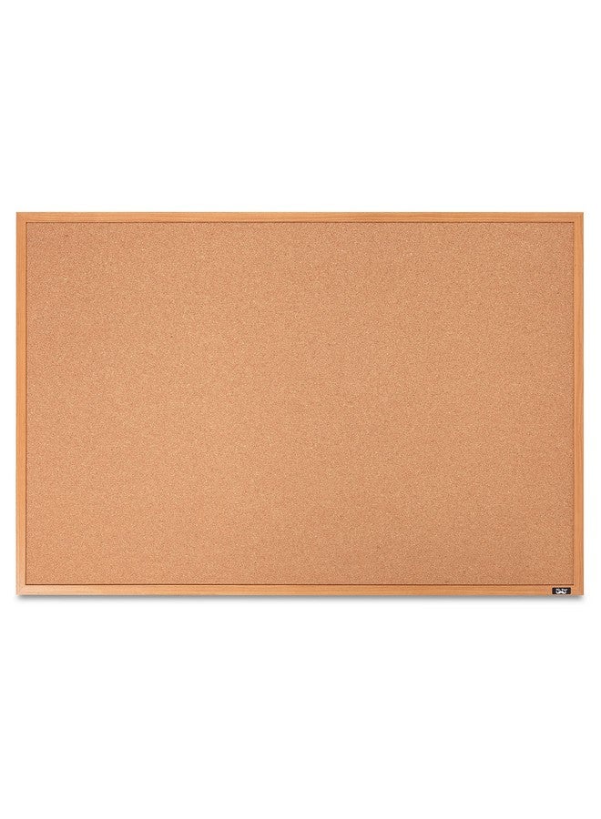 Mr. Pen - Cork Board, 24”X36”, Framed Cork Board, Push Pin Board For Walls With Frame, Office Cork Board, Bulliten Board, Corkboards For Wall - Image 1