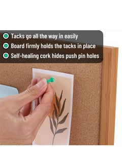 Mr. Pen - Cork Board, 24”X36”, Framed Cork Board, Push Pin Board For Walls With Frame, Office Cork Board, Bulliten Board, Corkboards For Wall  - Image 4