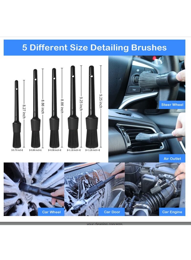 Sharpdo Car Cleaning Kit - 18 pcs Car Detailing Tool - Image 3