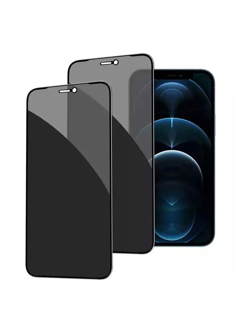 TWEGGON 2PC Pack iPhone 12 Pro Max Screen Protector Tempered Glass 5D 9H Screen Protector for iPhone 12 Pro Max 67 Black Clear  - Image 2