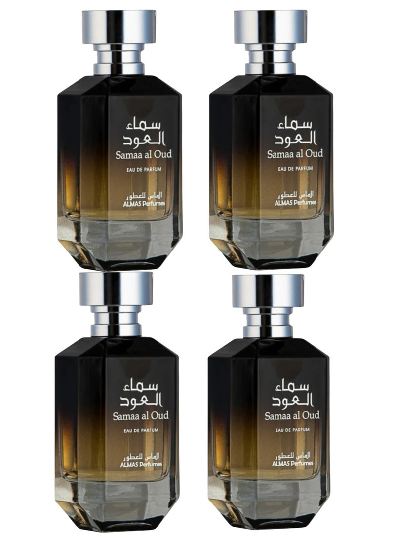 AL MAS Special offer 4 perfumes Sama Al Oud Eau de Parfum 100ml