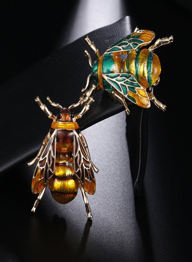 MINGHUA Enamel Cicada Collar Brooches Insect Corsage Brooch Pins for Unisex Clothing Accessories - Image 5