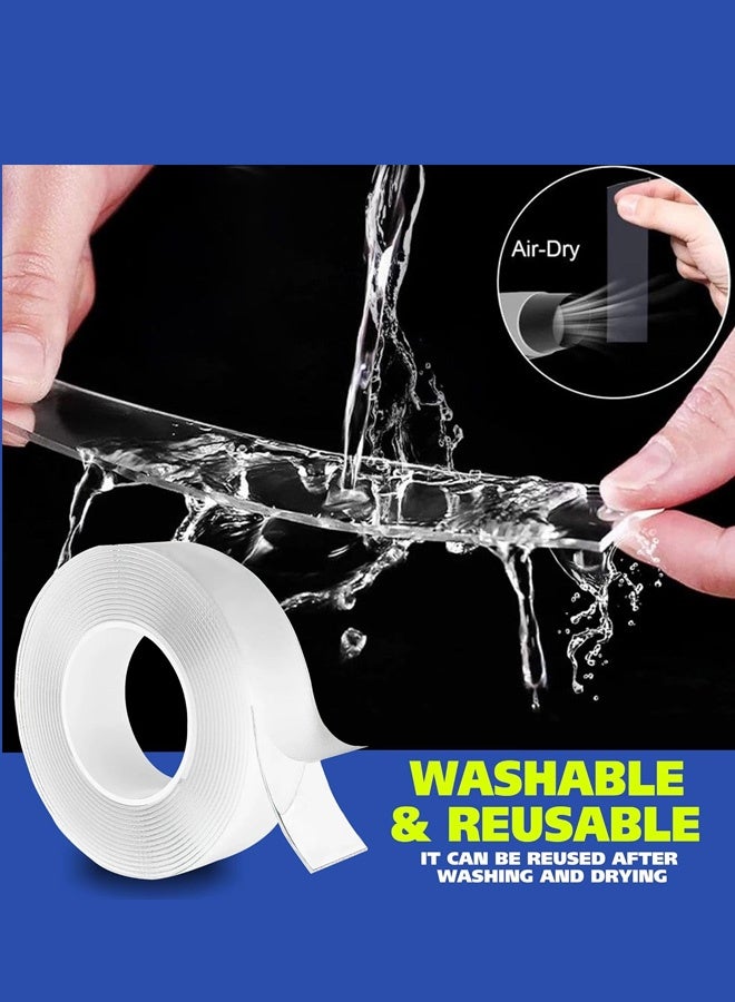 شريط نانو من الشركة المصنعة، شريط سحري شفاف لا يترك أثراً، شريط قوي مزدوج الجوانب يشبه الاهتزاز، شريط نانو أكريليك - Image 4