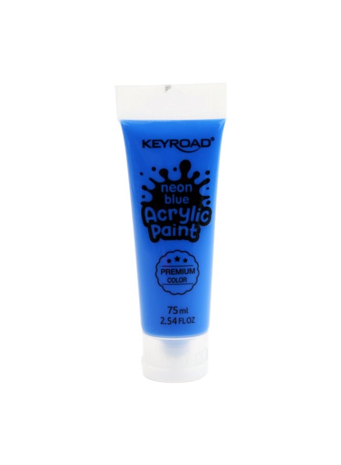 Acrylic Paint neon Blue 75 ml - Keyroad Model KR972218
