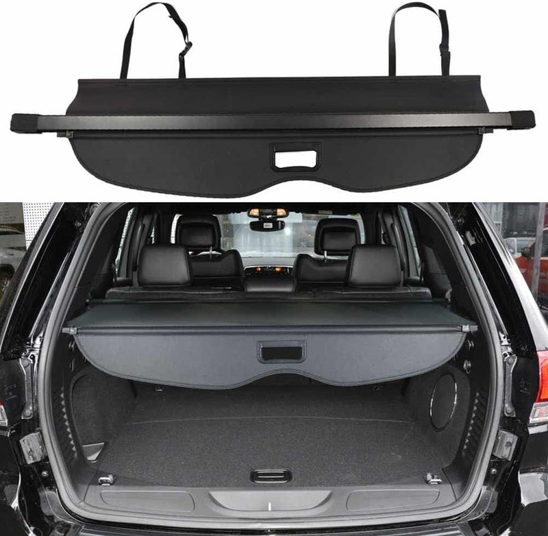 BOPARAUTO Cargo Cover for Jeep Grand Cherokee Accessories with Back Curtain 2011-2020 2021 Rear Trunk Shade Cover（Not fit for 2021 Winter-2022 Grand Cherokee L ） - Image 1