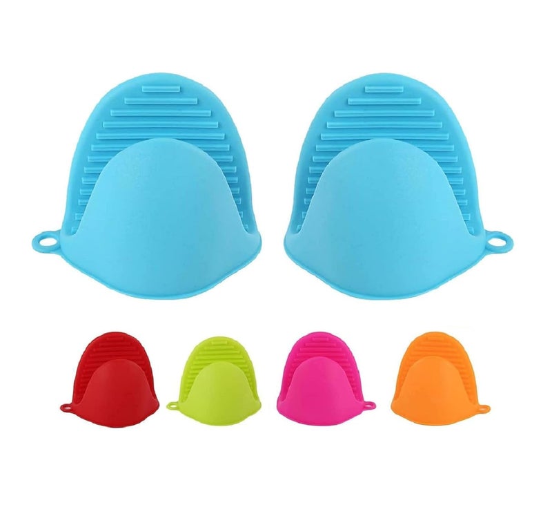 Tekzie Silicone Microwave Oven Heat Resistant Pinch Grip Mitten for Home Kitchen Tool Pack of 2 Random Color Will Be Sent - Image 5