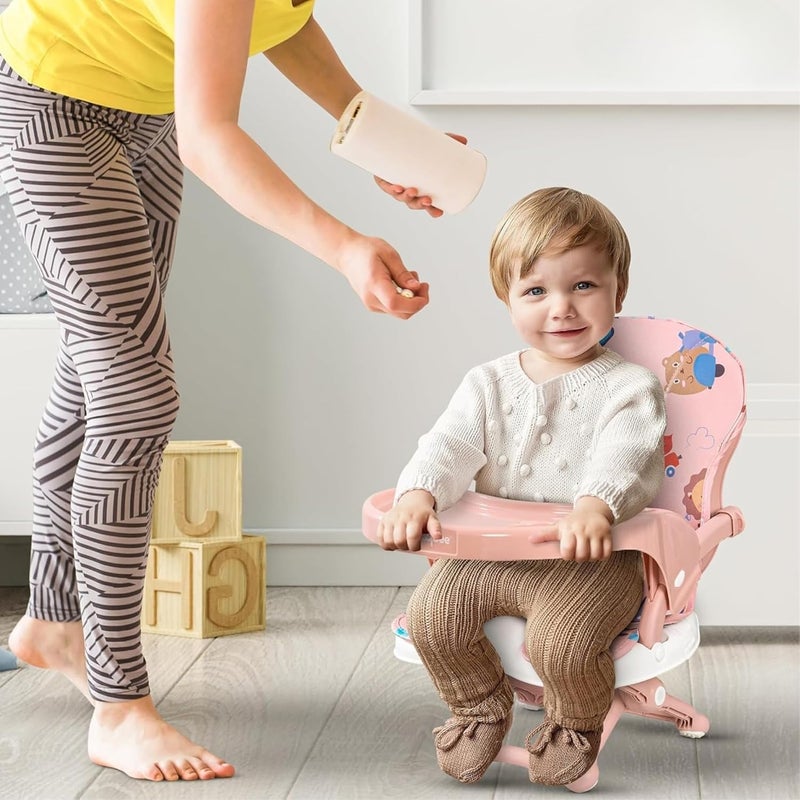 OBaby كرسي طعام للأطفال مع صينية قابلة للإزالة / قابلة للتعديل / قابلة للطي / متعددة الوظائف / قابلة للغسل للأطفال من 0 إلى 6 سنوات - Image 5