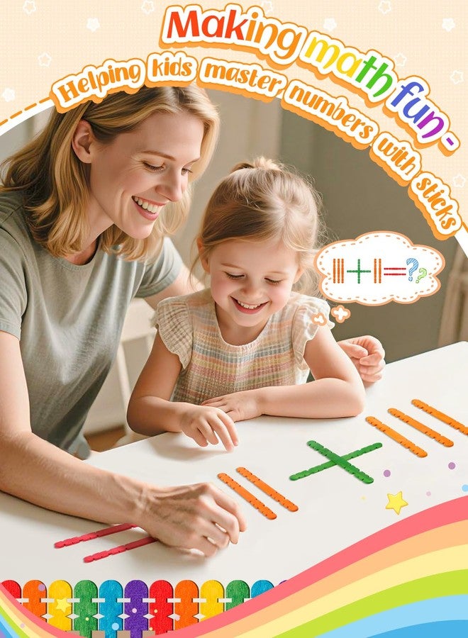 Alphatool 500 Pcs Connectable Sawtooth Popsicle Sticks - 4.5'' Colored and Natural Wood Craft Sticks for Kids' Arts and Crafts Projects in The Classroom and Home - Image 4