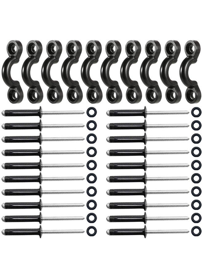 CLIO 10 Pcs Kayak Pad Eyes Kit With 20 Tri Grip Rivet Kit For Kayaks - Image 2